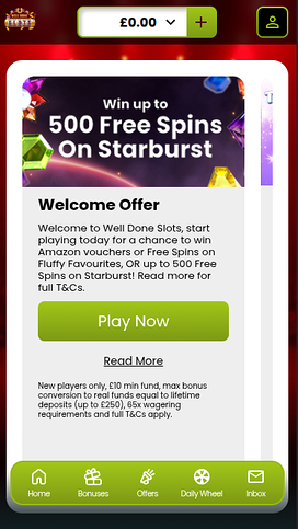 Well Done Slots Casino Promotions Mobile