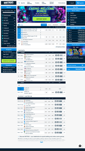 Wettigo Casino Mobile Homepage