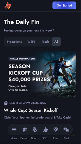 Whale Casino Mobile Promotions