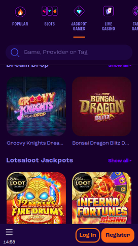 Wheelz Casino Mobile Jackpot