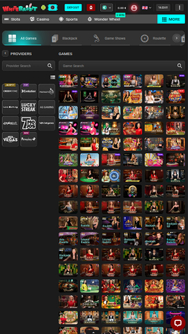 White Rabbit Live Dealer Mobile