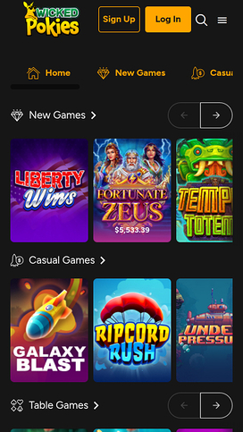 Wicked Pokies Casino Games Mobile