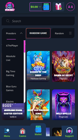 Wikibet Casino Game Developers Mobile