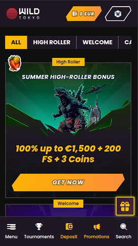 Wild Tokyo Casino Mobile Promotions