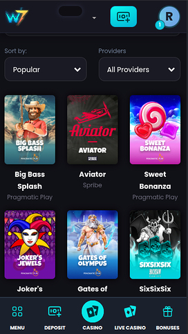 Wild7 Casino Mobile Games