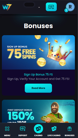 Wild7 Casino Mobile Promotions