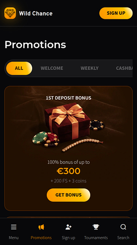 Wild Chance Casino Mobile Promotions