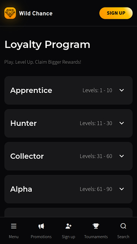 Wild Chance Casino Mobile VIP