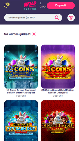 Wildfortune Casino Mobile Jackpot