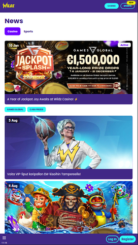 Wildz Casino Mobile Promotions