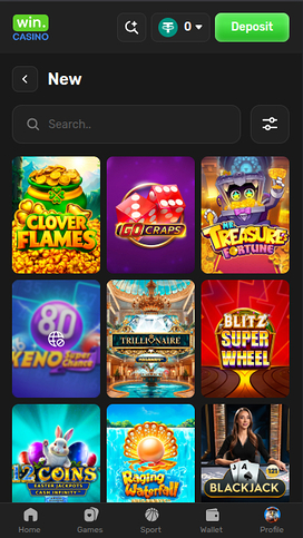 Win Casino Mobile Games