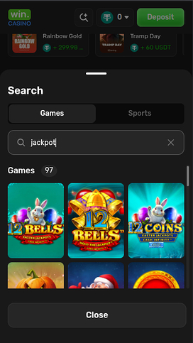 Win Casino Mobile Jackpot