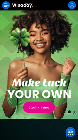 Winaday Casino Mobile Homepage