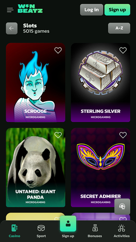 WinBeatz Casino Games