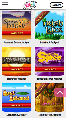 Wink Bingo Casino Mobile Jackpot