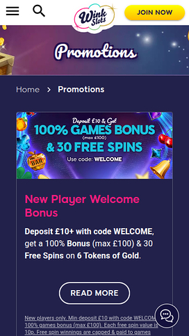 Wink Slots Casino Mobile Promotions