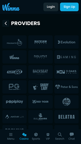 Winna Casino Game Developers