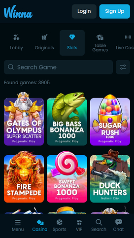 Winna Casino Games