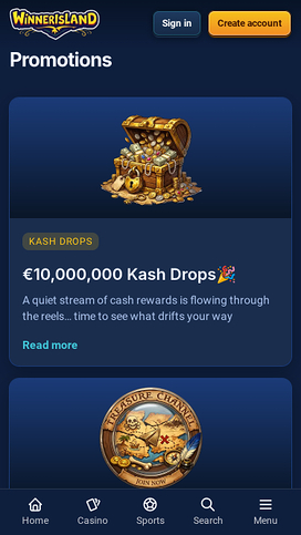 Winner Island Casino Mobile Promotions