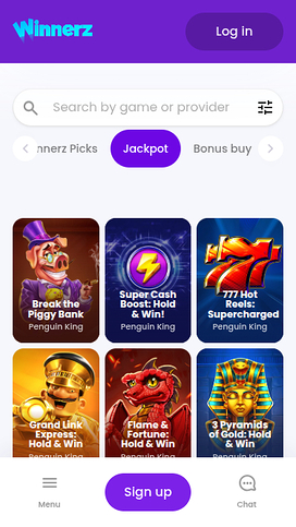 Winnerz Casino Mobile Jackpot