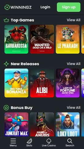 Winningz Casino Mobile Games