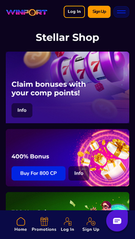WinPort Casino Mobile Stellar Shop
