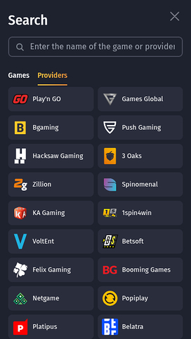 Winshark Casino Mobile Game Developers