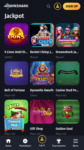 Winshark Casino Mobile Jackpot