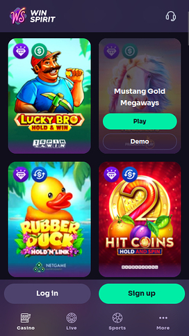 Bote móvil de WinSpirit Casino