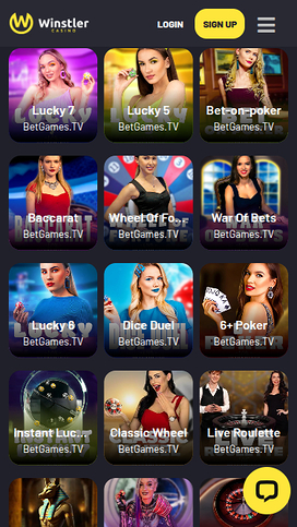 Winstler Casino Mobile Live Dealer