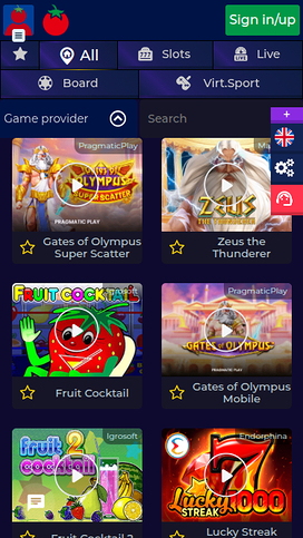 Wintomato Casino Mobile Games