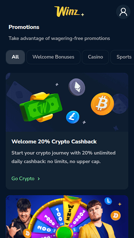 Winz Casino Mobile Promotions