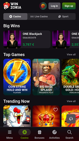 Winzoria Casino Games