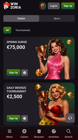 Winzoria Casino Promotions