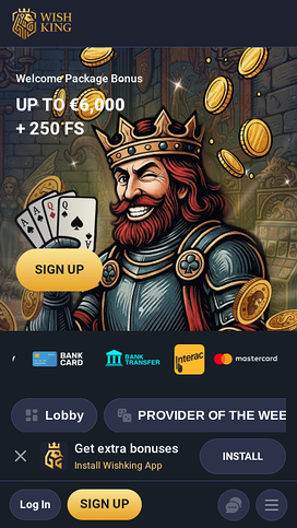 Jackpot móvil del casino Wishing