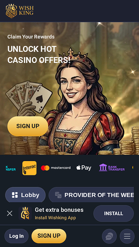Casino móvil con crupier en vivo Wishking
