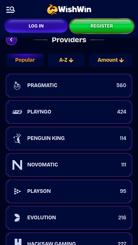 WishWin Casino Mobile Game Developers