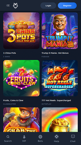 Wolf.Bet Casino Mobile Jackpot