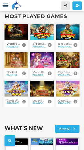 Wolfy Casino Mobile Games