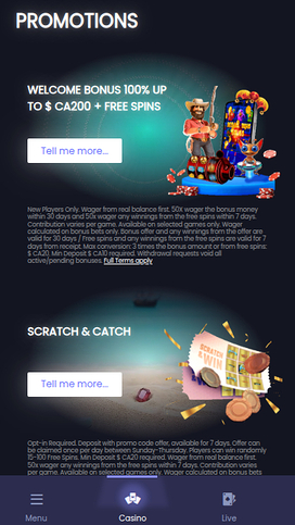 Wombat Casino Mobile Promotions