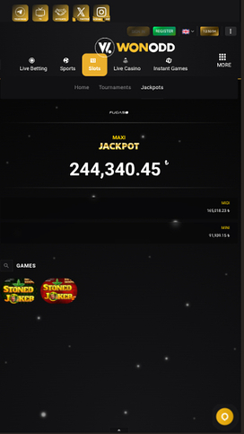 Wonodd Casino Mobile Jackpot