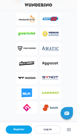 Wunderino Casino Mobilspelsutvecklare