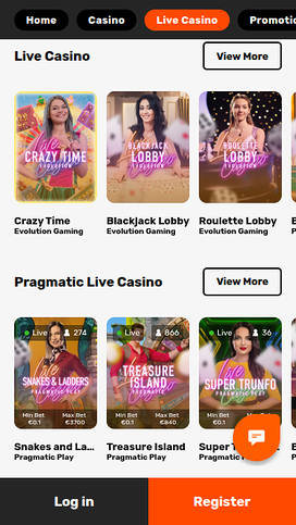 XLBet Mobile Live Dealer