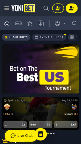 YoniBet Casino Mobile Sports