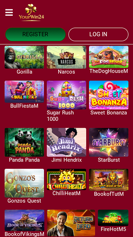 YourWin24 Casino Mobile Games