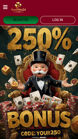 YourWin24 Casino Mobile Homepage