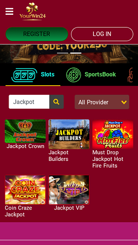 YourWin24 Casino Mobile Jackpot