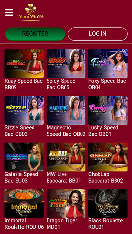YourWin24 Casino Mobile Live Dealer