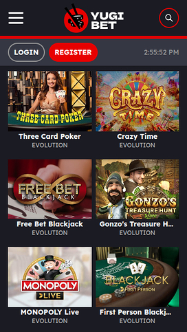 Yugibet Mobile Live Dealer