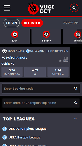 Yugibet Mobile Sports